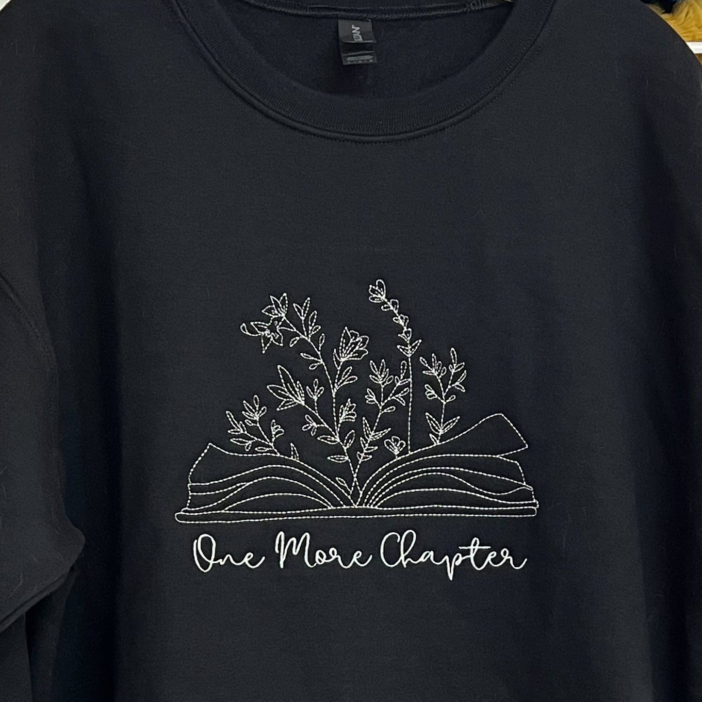 NEW! One More Chapter Book Embroidered Sweatshirts