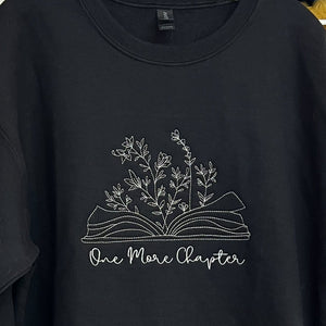 NEW! One More Chapter Book Embroidered Sweatshirts
