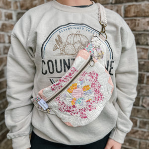 LE Vintage Quilt Fanny Pack/Sling