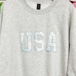 NEW! USA & American Flag Appliqued Tees & Sweatshirts!