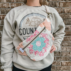 LE Vintage Quilt Fanny Pack/Sling