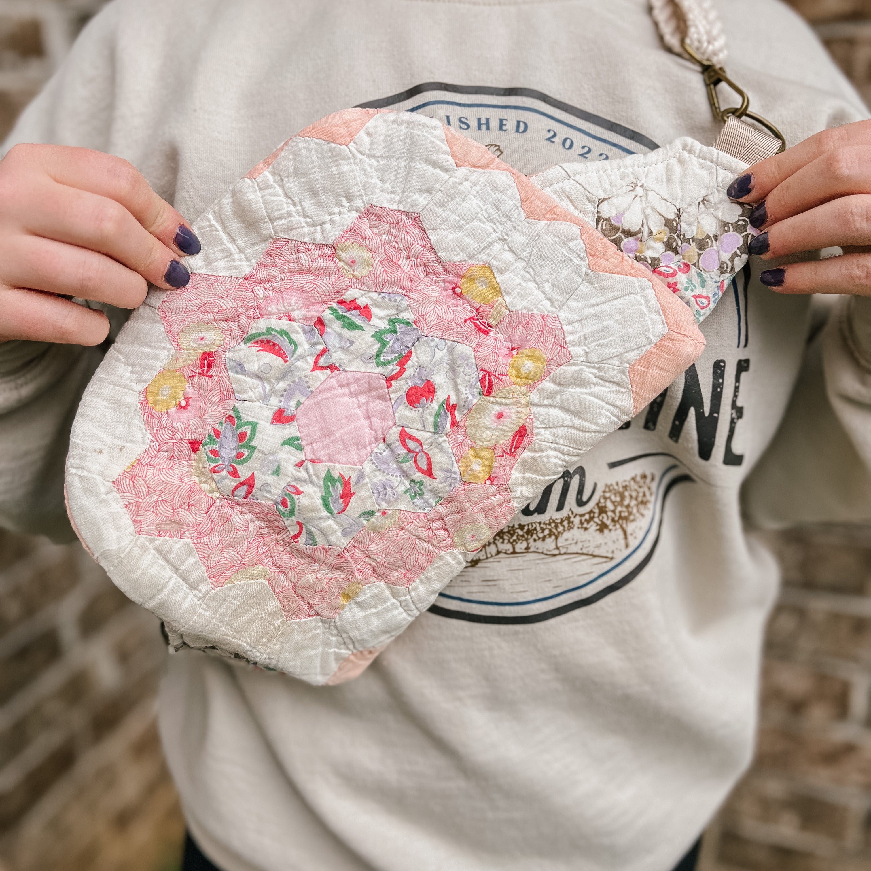 LE Vintage Quilt Fanny Pack/Sling
