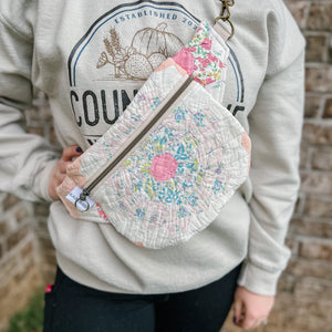 LE Vintage Quilt Fanny Pack/Sling