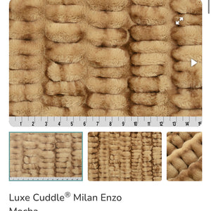 LE Easy Order Mocha Enzo Milan Double Luxe Blanket