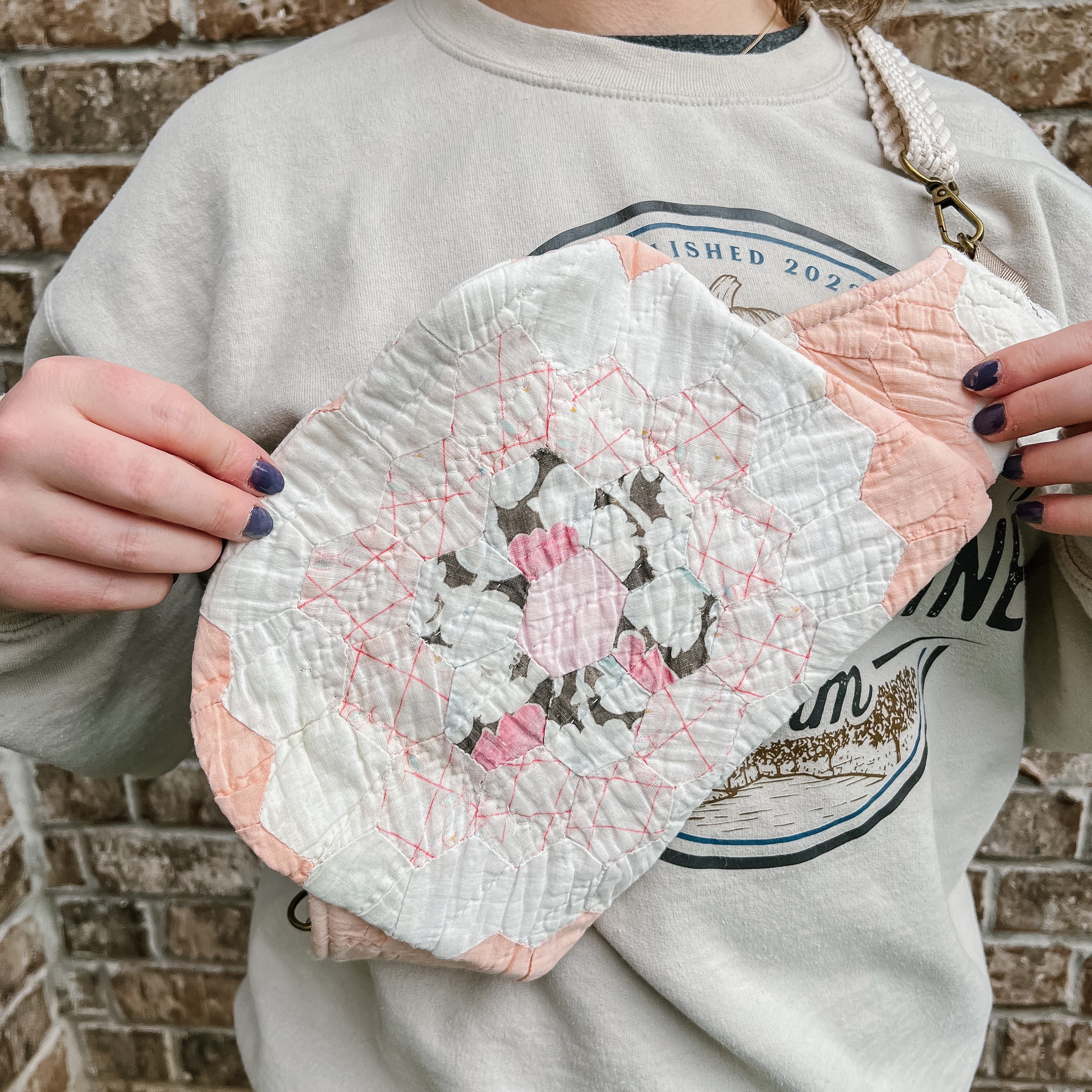 LE Vintage Quilt Fanny Pack/Sling