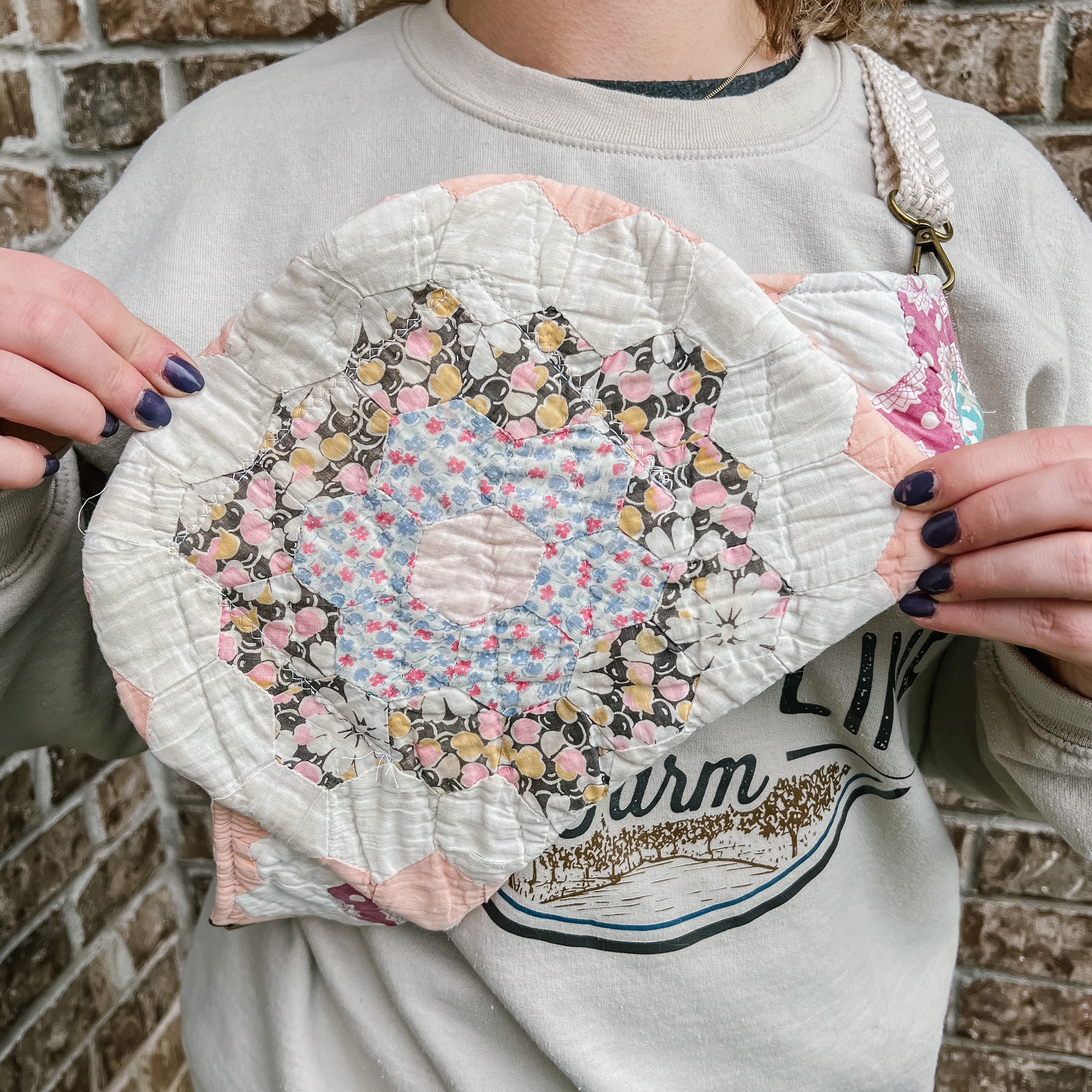 LE Vintage Quilt Fanny Pack/Sling