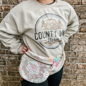 LE Vintage Quilt Fanny Pack/Sling