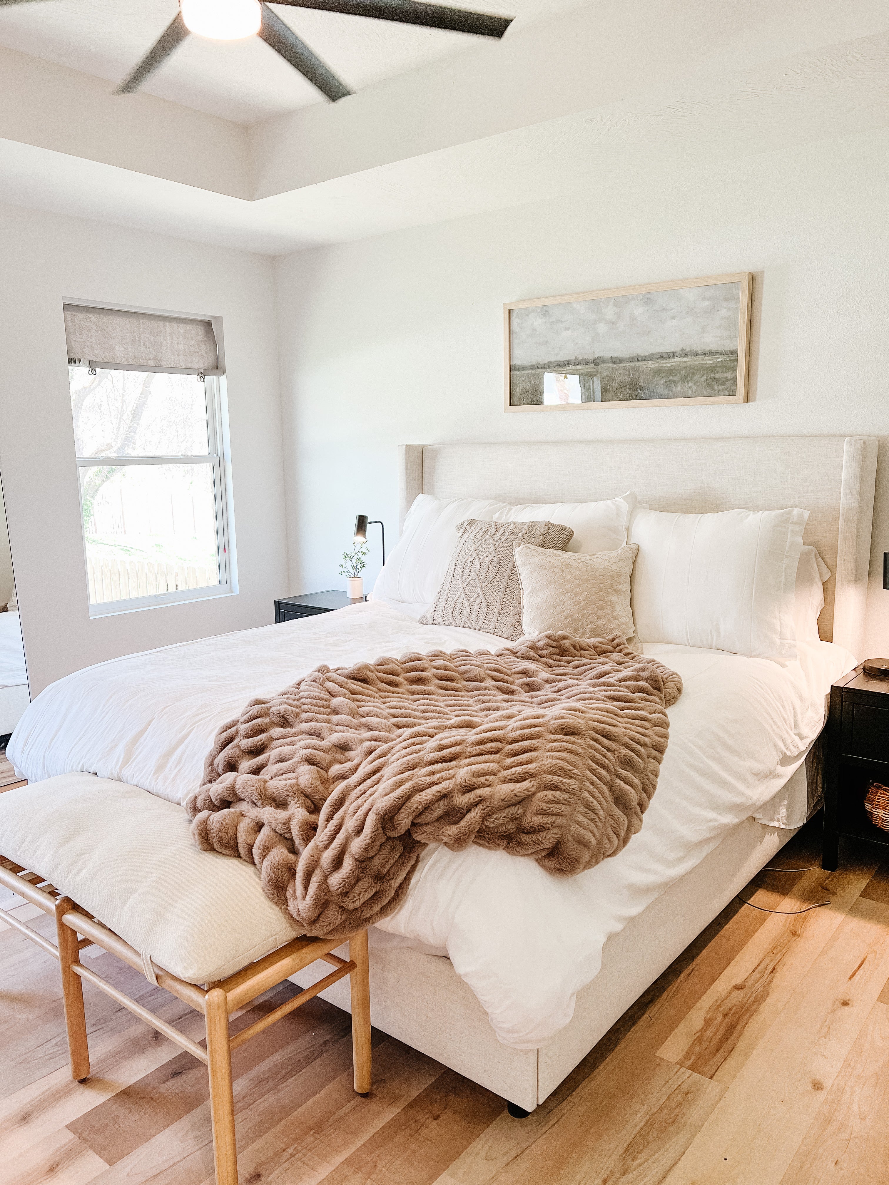 Finished Luxe Milan Blanket in Simply Taupe