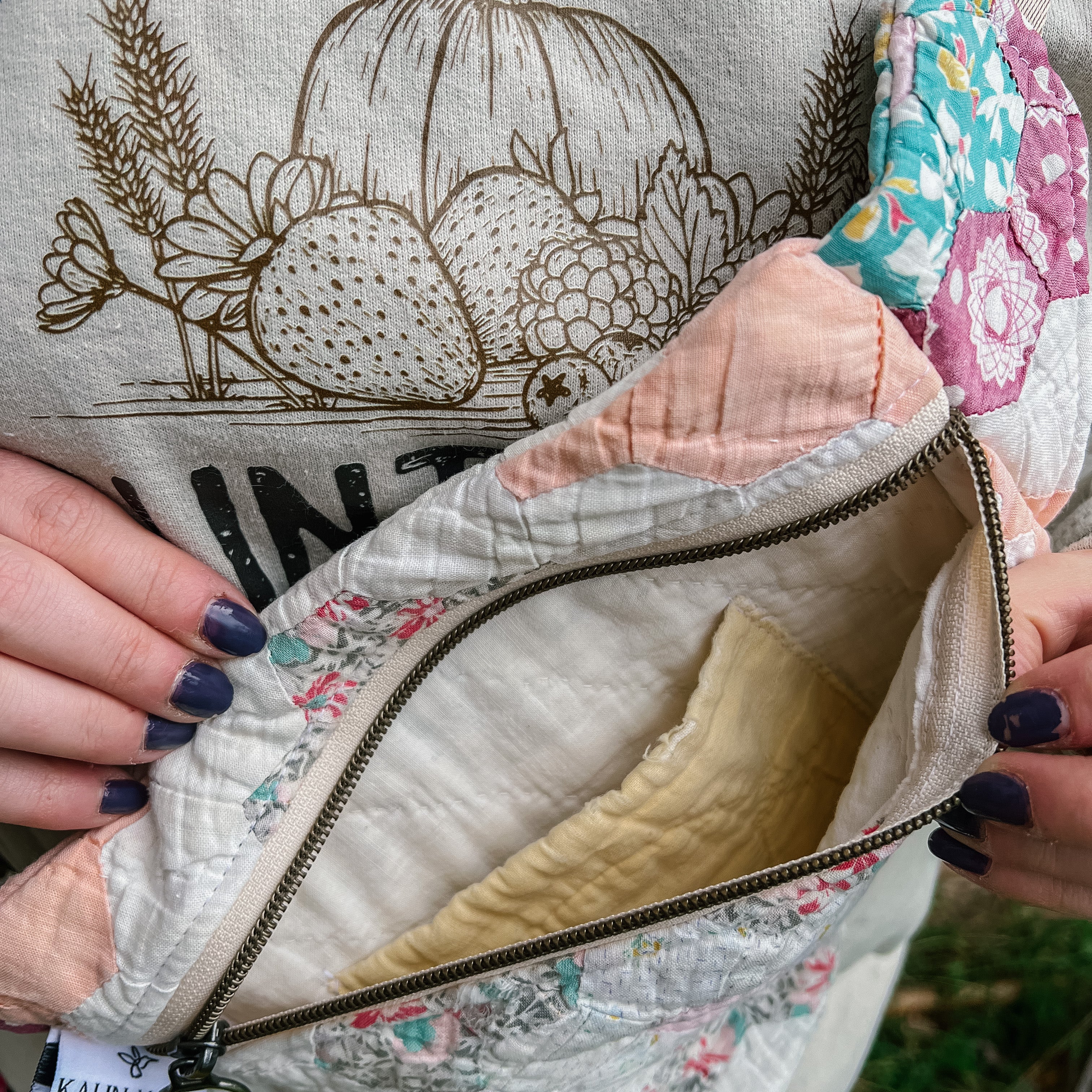 LE Vintage Quilt Fanny Pack/Sling