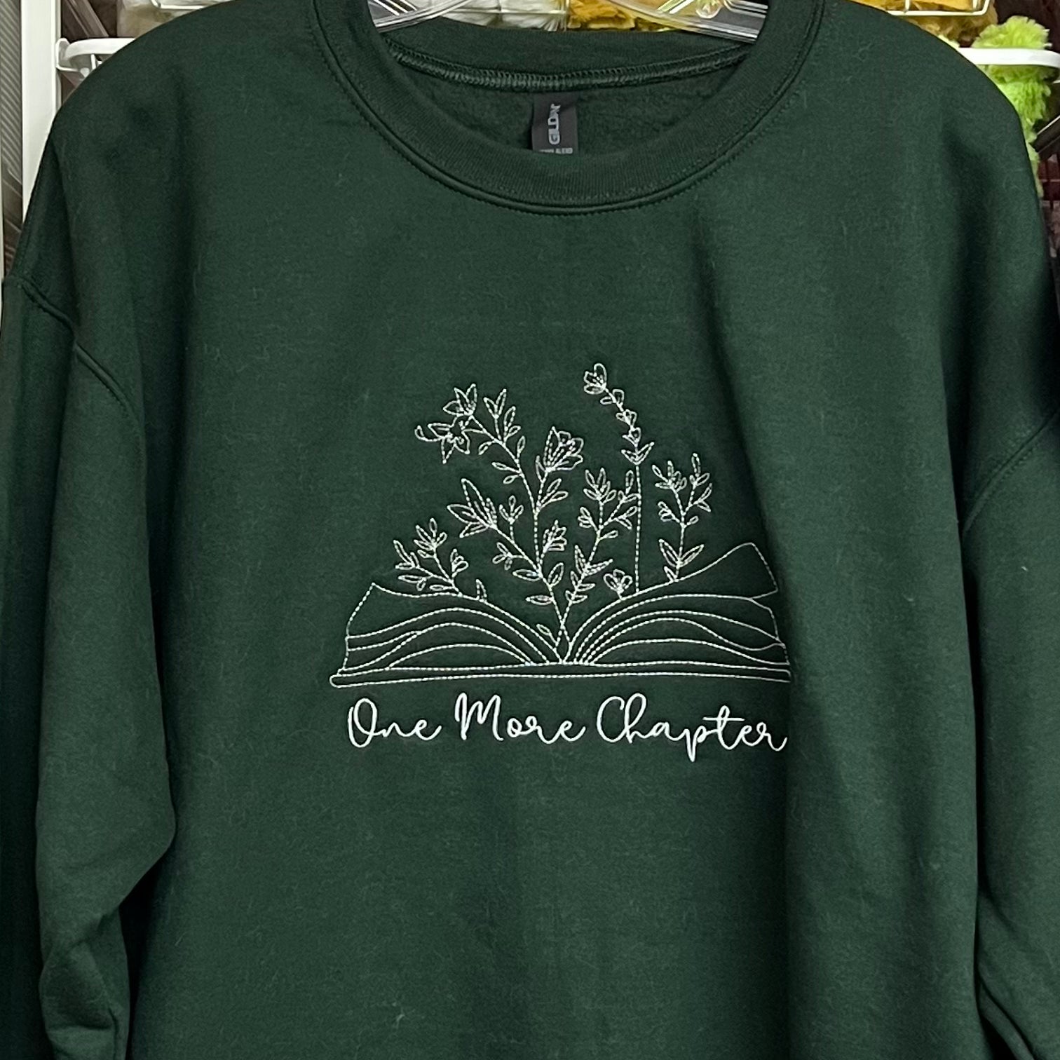 NEW! One More Chapter Book Embroidered Sweatshirts