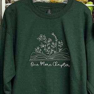 NEW! One More Chapter Book Embroidered Sweatshirts