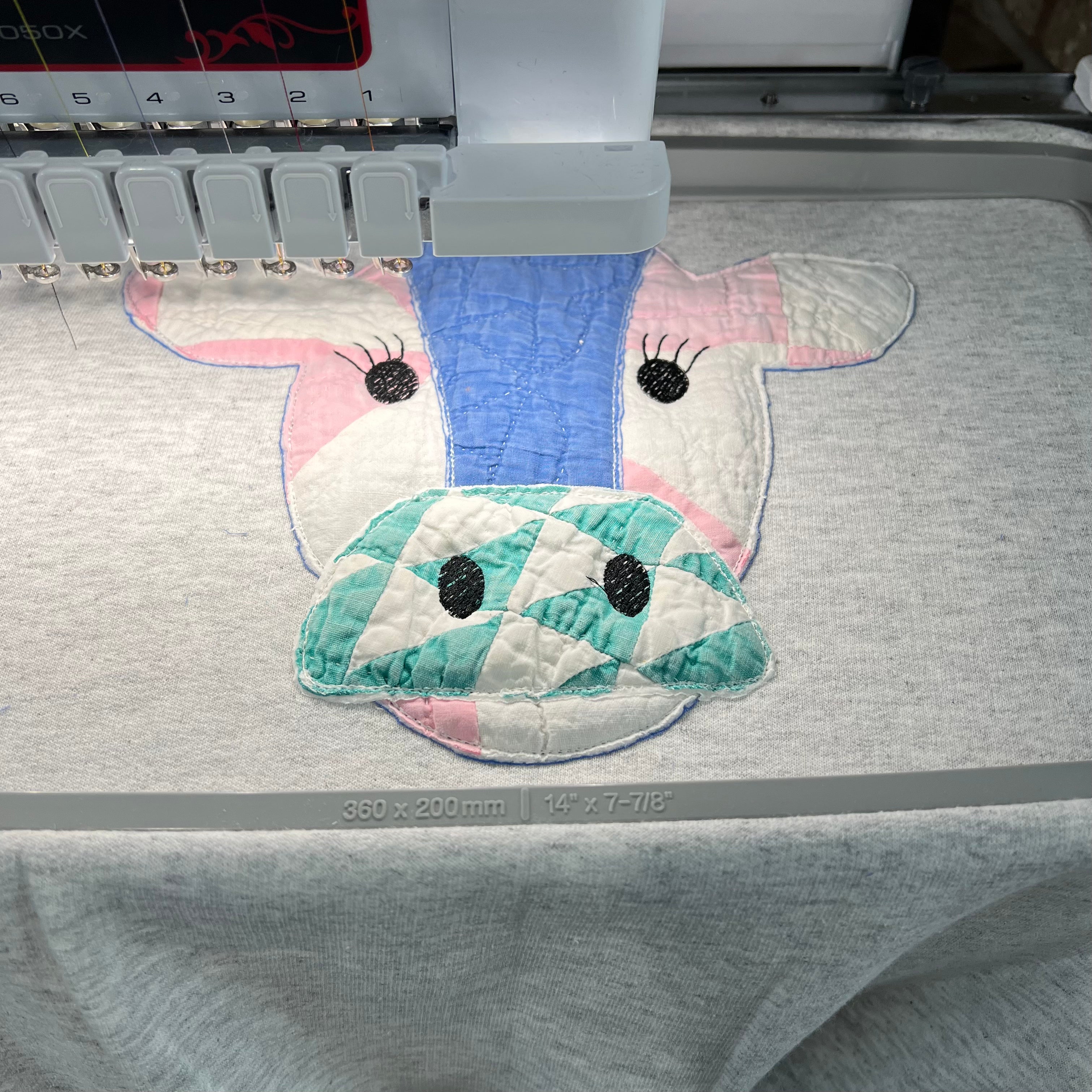 NEW! LE Scrappy Quilt Cow Sweatshirts!