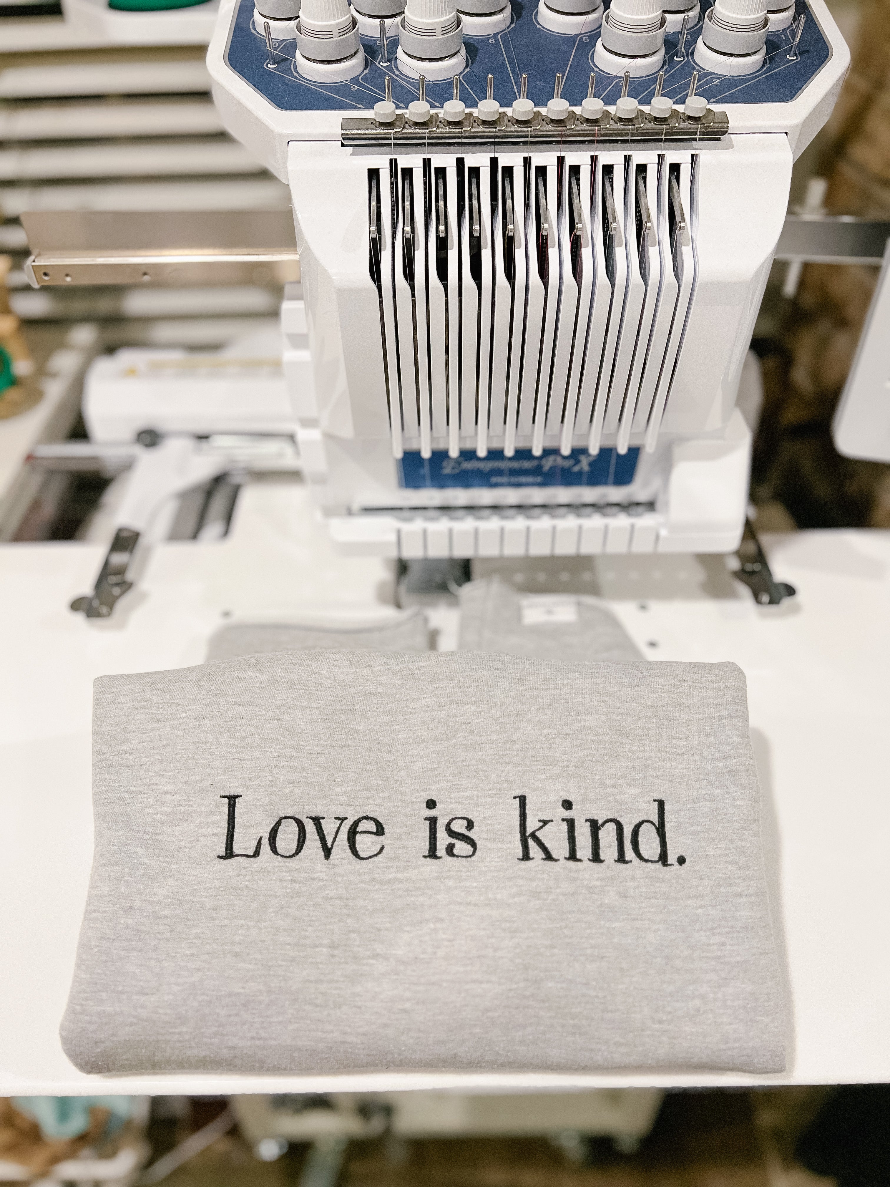 Limited Edition Custom Embroidered Love is kind Hoodies