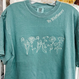 Custom Embroidered Birth Wildflower Tees & Sweatshirts