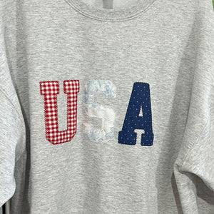 NEW! USA & American Flag Appliqued Tees & Sweatshirts!