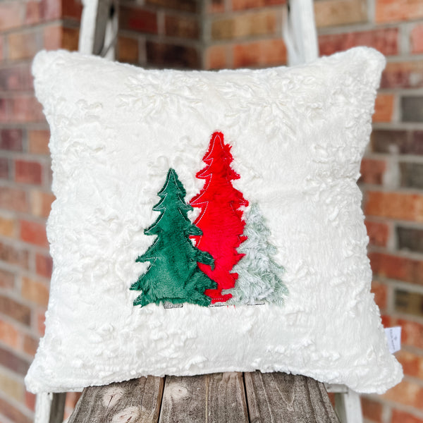 LE Custom Christmas Tree Applique Pillow Covers