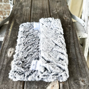 Ready to Ship “Black & Silver” Plush Double Luxe Loveys