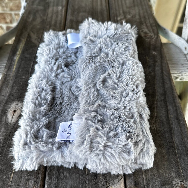 Ready to Ship “Black & Silver” Plush Double Luxe Loveys