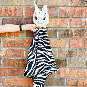 Custom Order LE Handmade Snuggle Buddy Zebra
