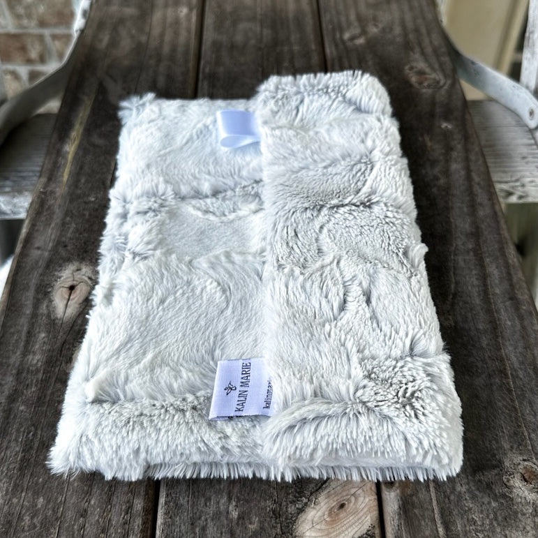 Ready to Ship “Black & Silver” Plush Double Luxe Loveys