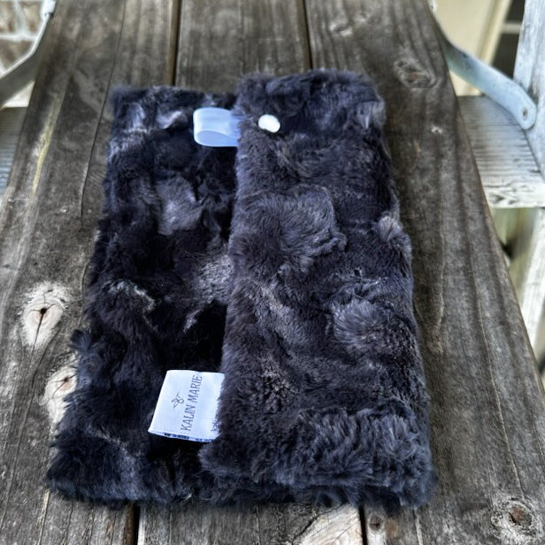 Ready to Ship “Black & Silver” Plush Double Luxe Loveys