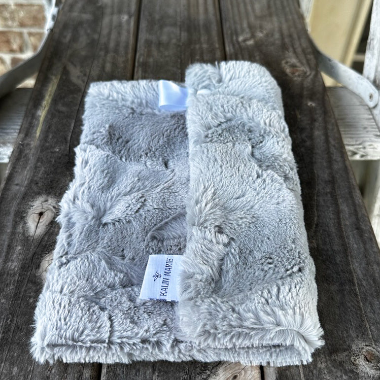 Ready to Ship “Black & Silver” Plush Double Luxe Loveys