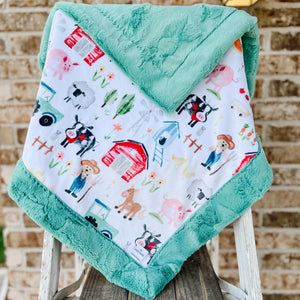 RTS New Farmer Ted Snuggle Blanket