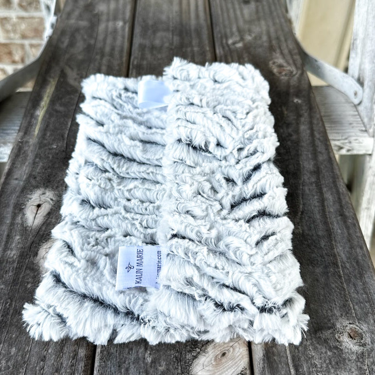 Ready to Ship “Black & Silver” Plush Double Luxe Loveys