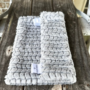 Ready to Ship “Black & Silver” Plush Double Luxe Loveys