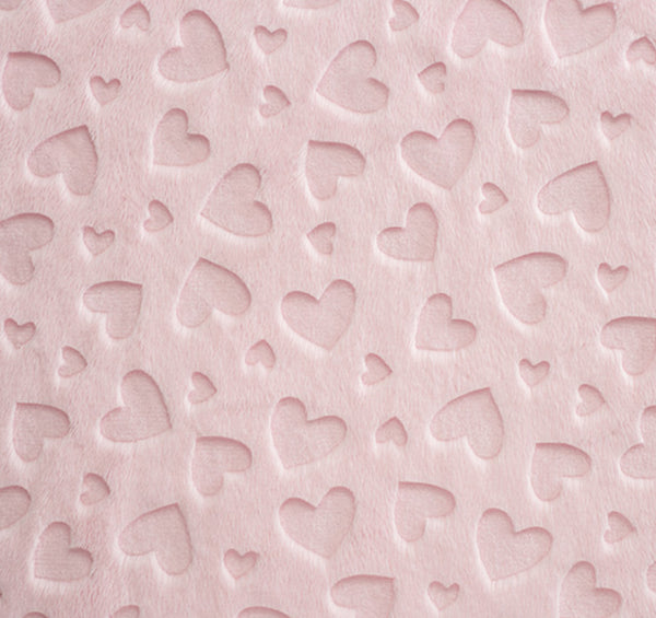 Blush Embossed Hearts