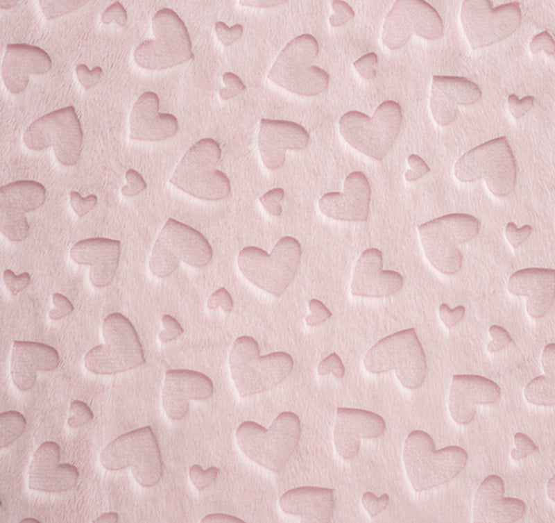 Blush Embossed Hearts
