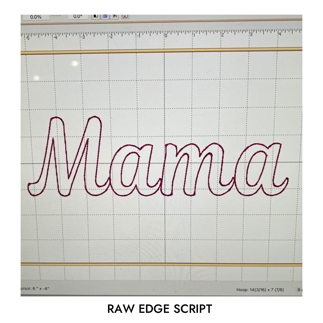 Custom Embroidered Block Font Keepsake Applique Sweatshirts