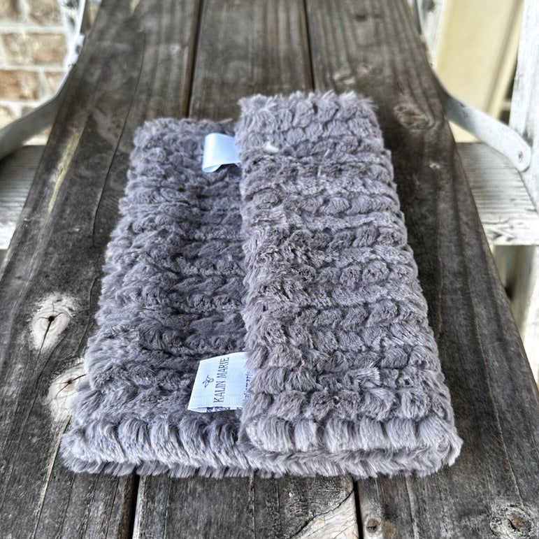 Ready to Ship “Black & Silver” Plush Double Luxe Loveys