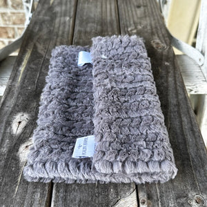 Ready to Ship “Black & Silver” Plush Double Luxe Loveys