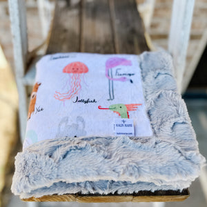 RTS New Easy as ABC Snuggle Blanket