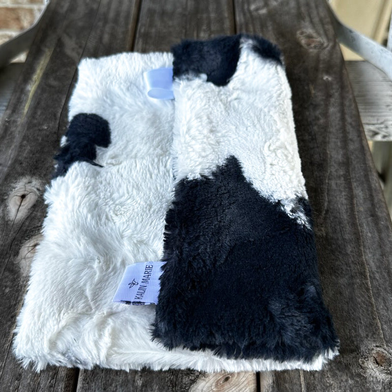 Ready to Ship “Black & Silver” Plush Double Luxe Loveys