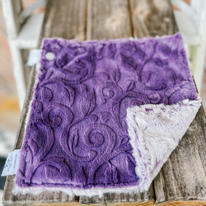 RTS Embossed Violet Paisley Luxe Loveys