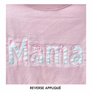 Custom Embroidered Block Font Keepsake Applique Sweatshirts