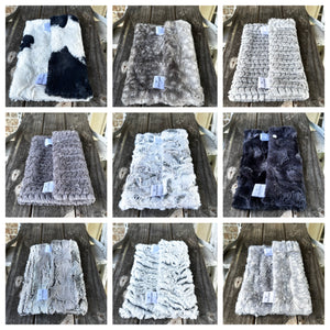 Ready to Ship “Black & Silver” Plush Double Luxe Loveys