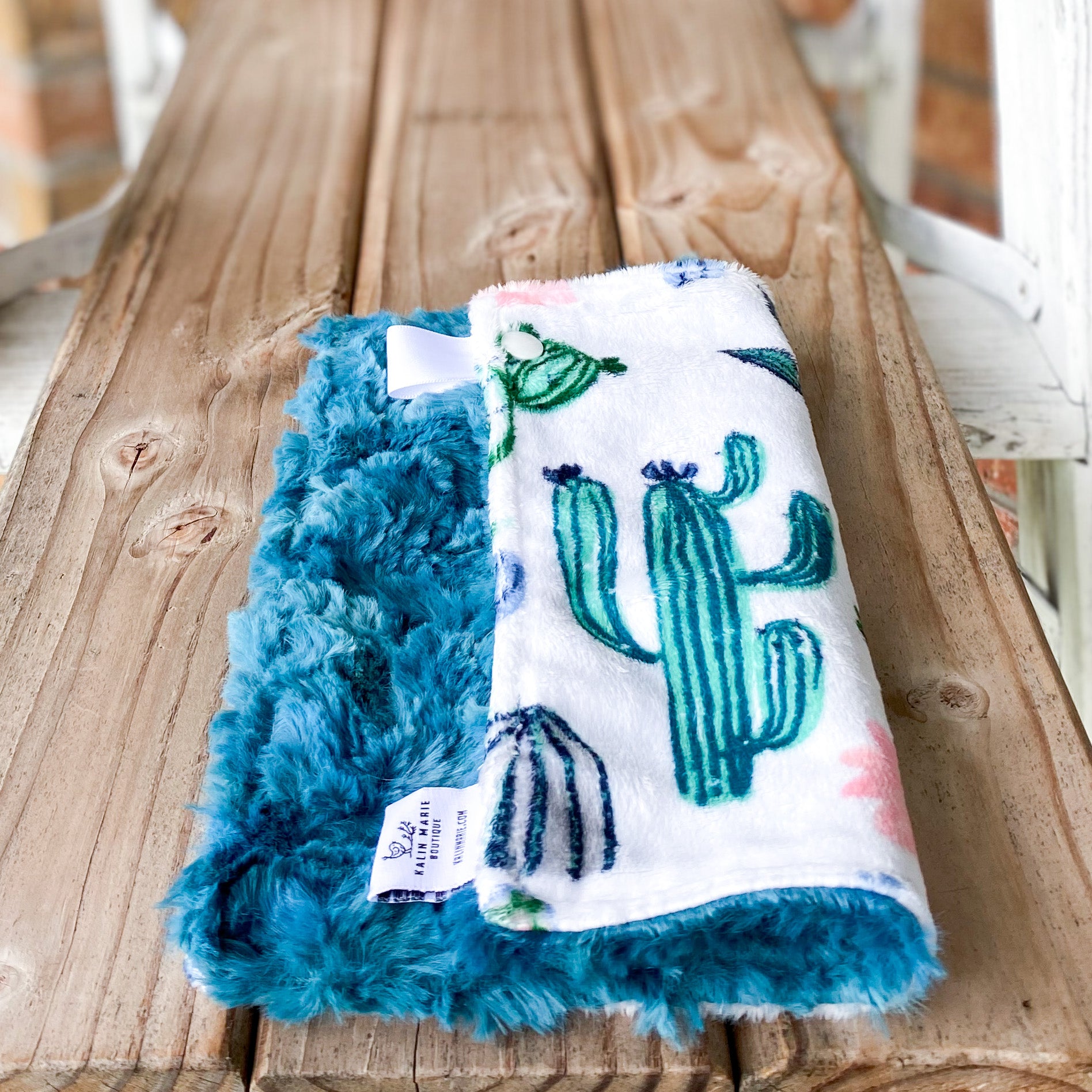 RTS Cactus Blooms Bluebell Luxe Snuggle Loveys