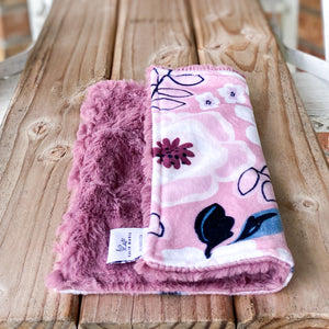 RTS Floral Woodrose Luxe Snuggle Lovey