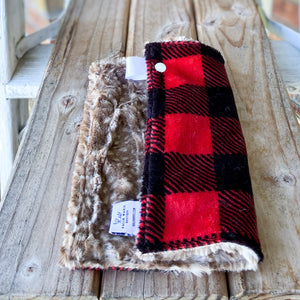 RTS Buffalo Check Scarlet Minky Loveys