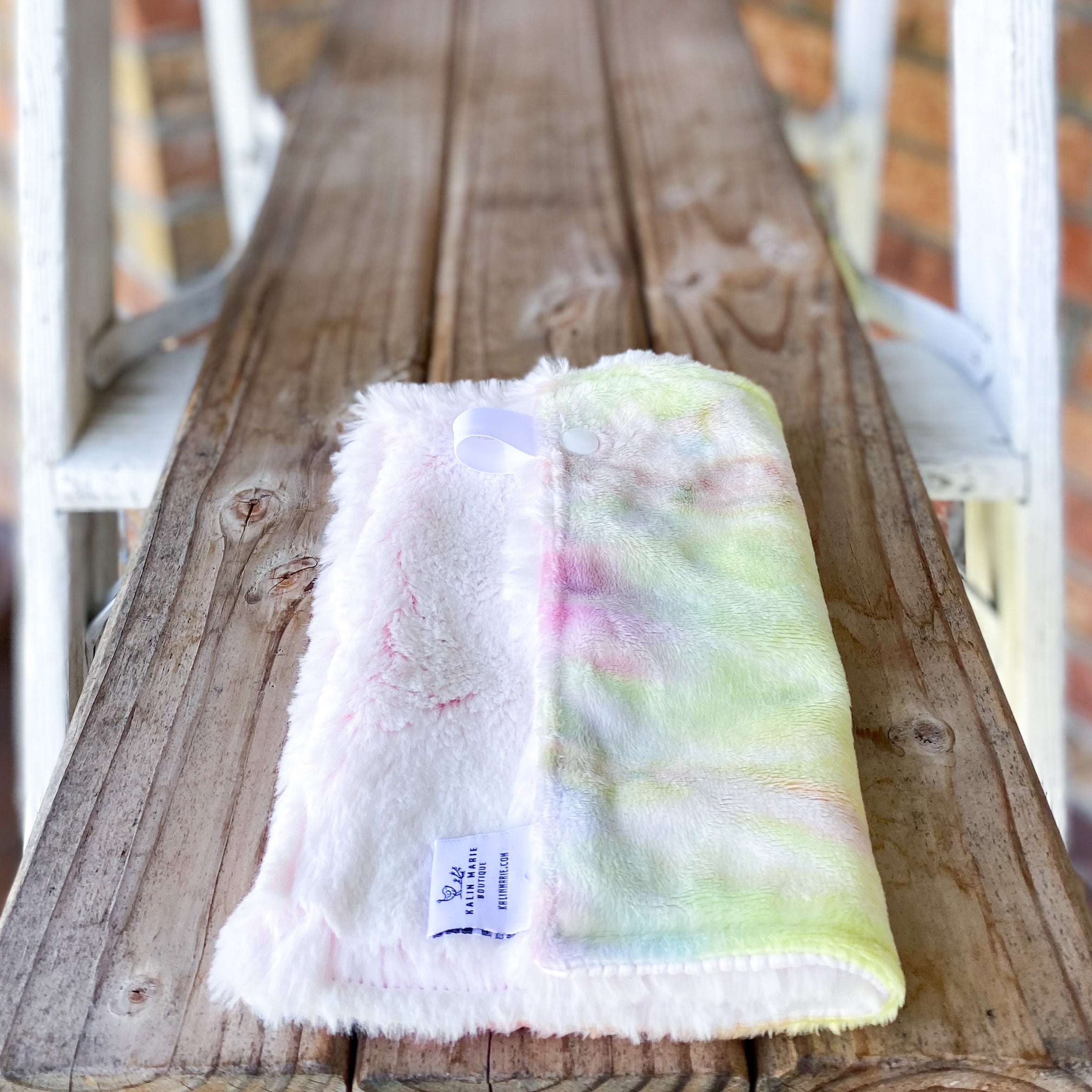 RTS Tie Dye Rainbow Luxe Snuggle Lovey