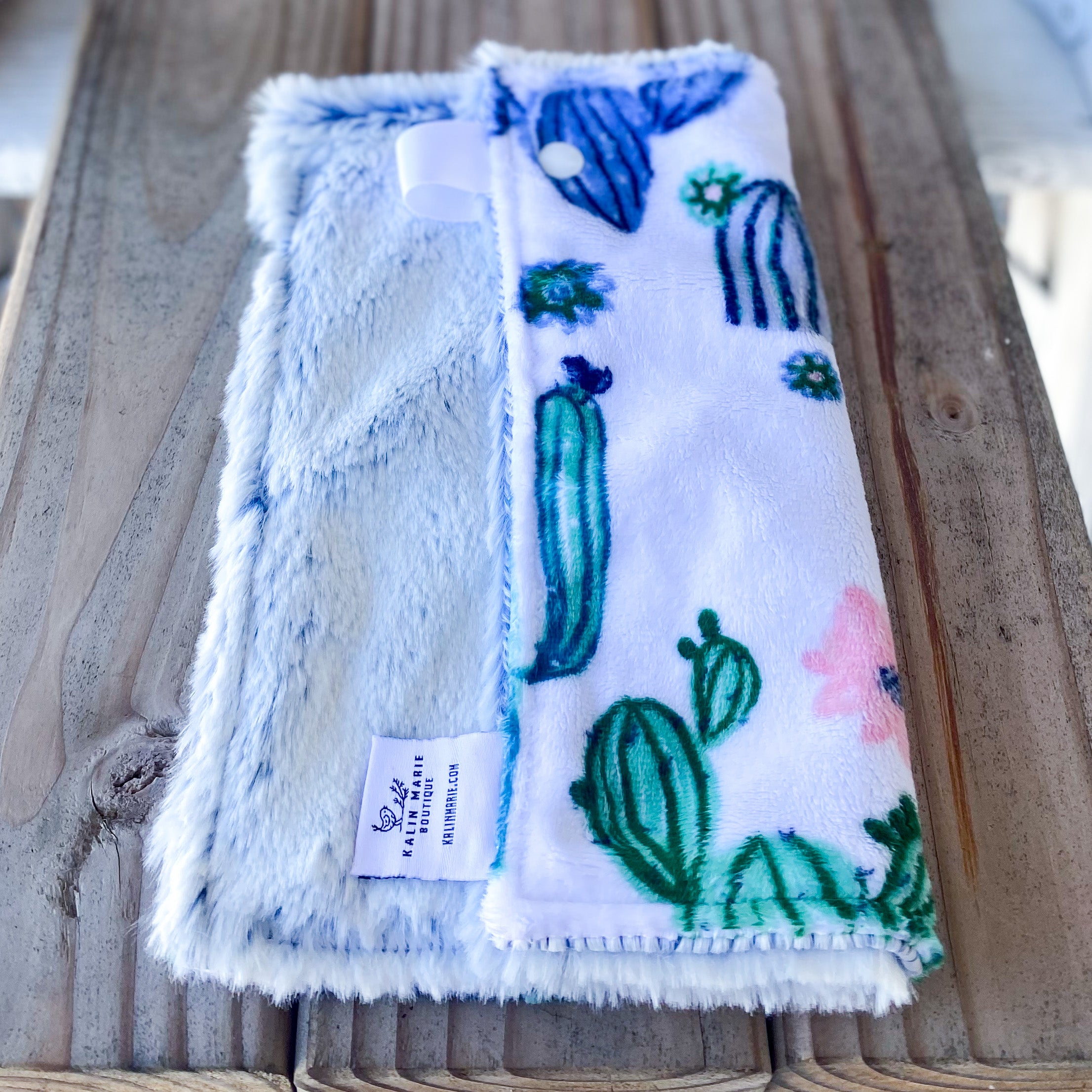 RTS Cactus Blooms Bluebell Luxe Snuggle Loveys
