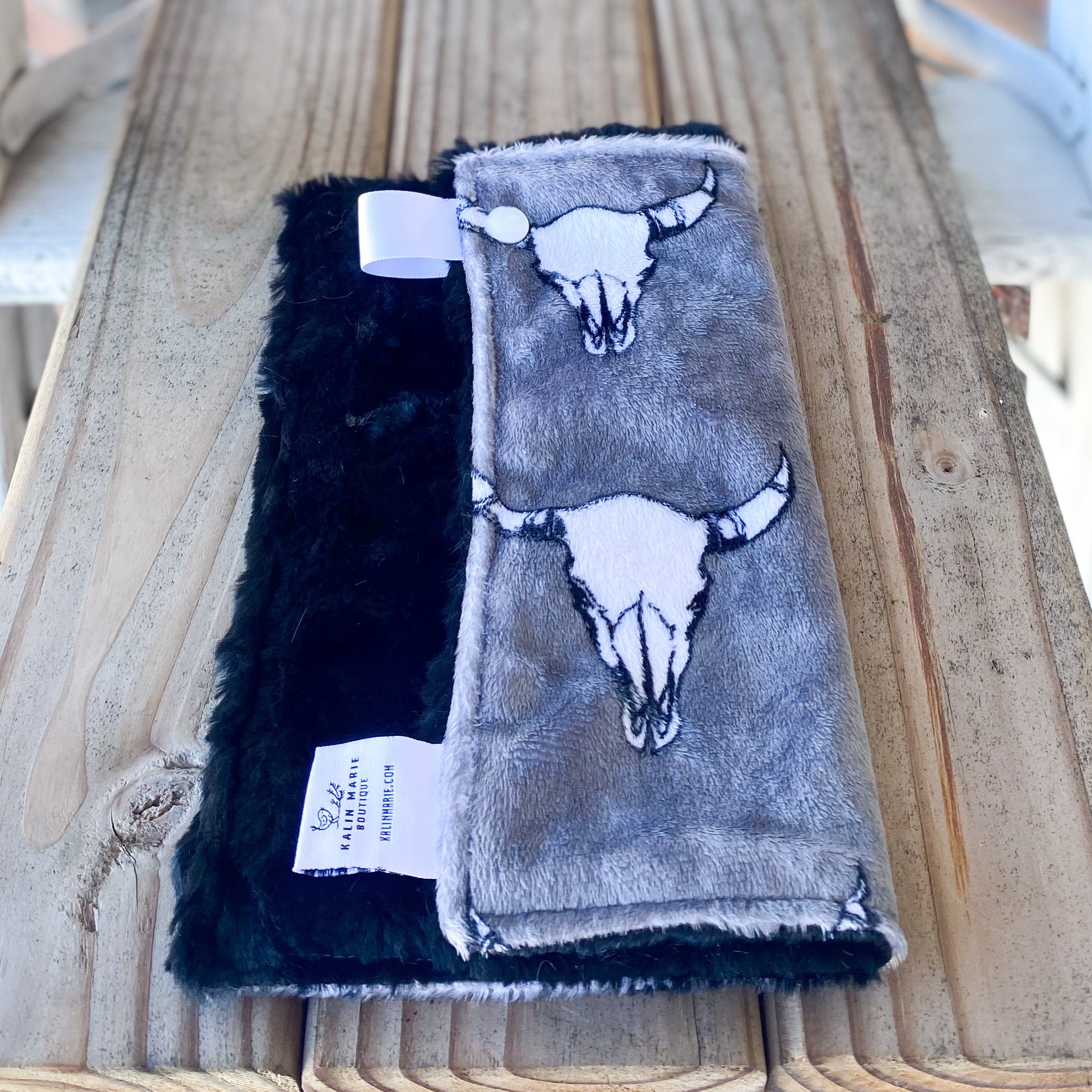 RTS Bull's Eye Graphite Minky Loveys