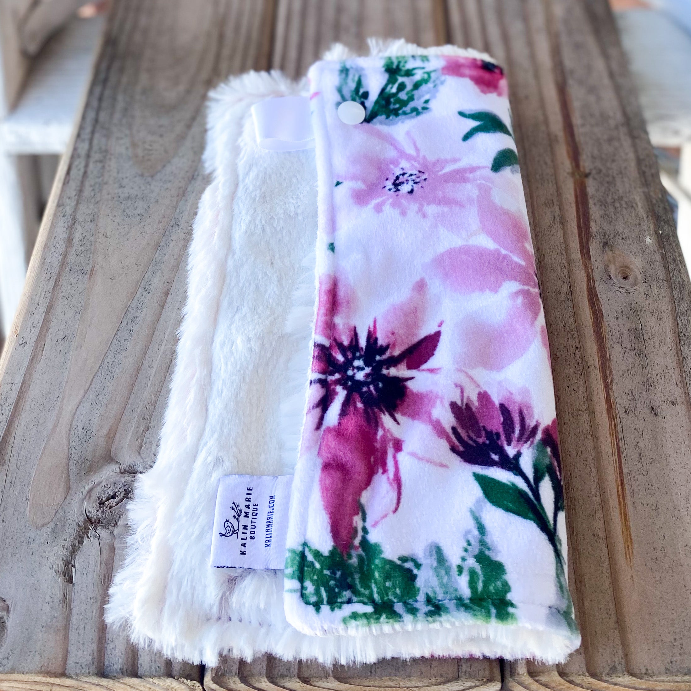 RTS Spring Flowers Rosewood Luxe Snuggle Lovey