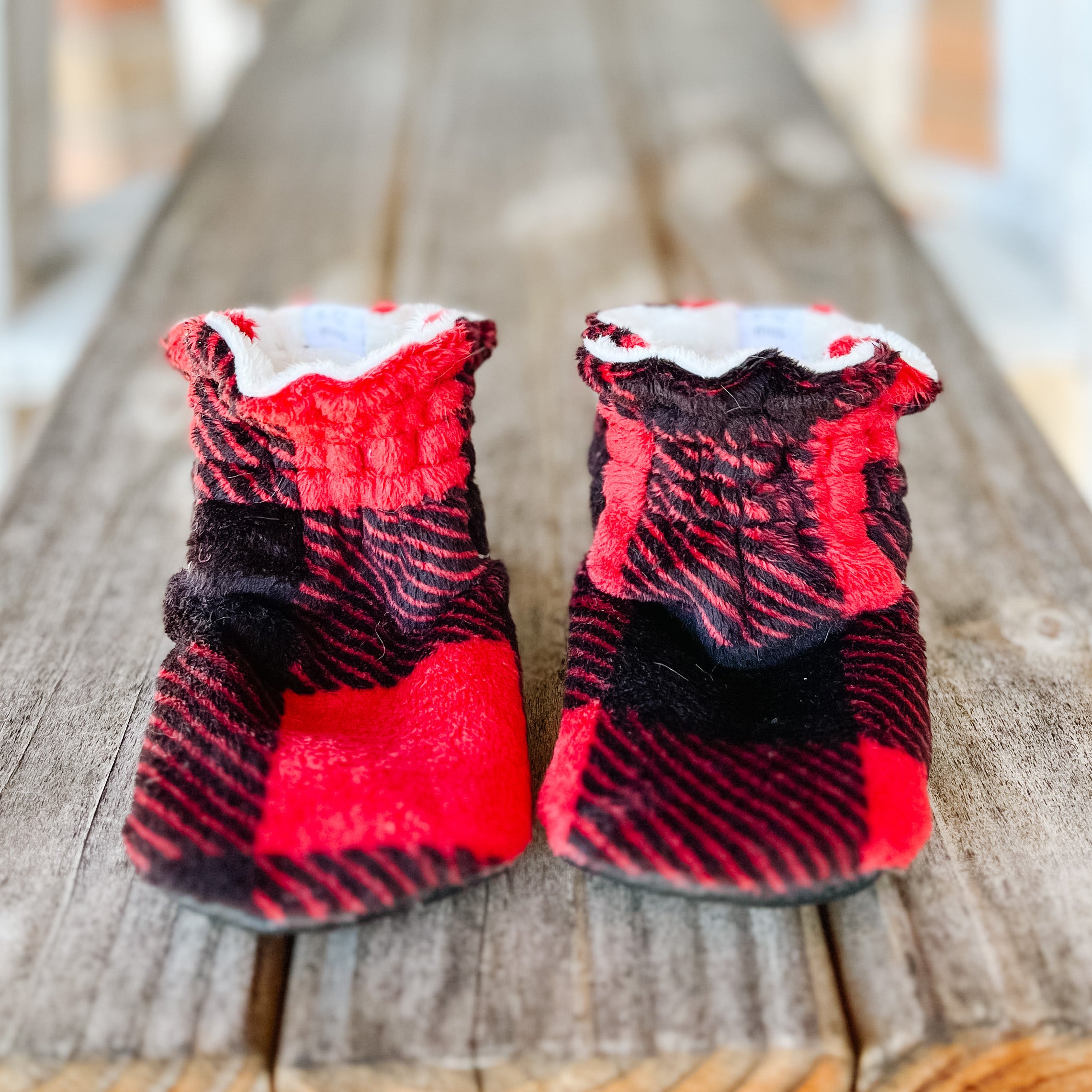 LE Emory Minky Booties Ready to Ship