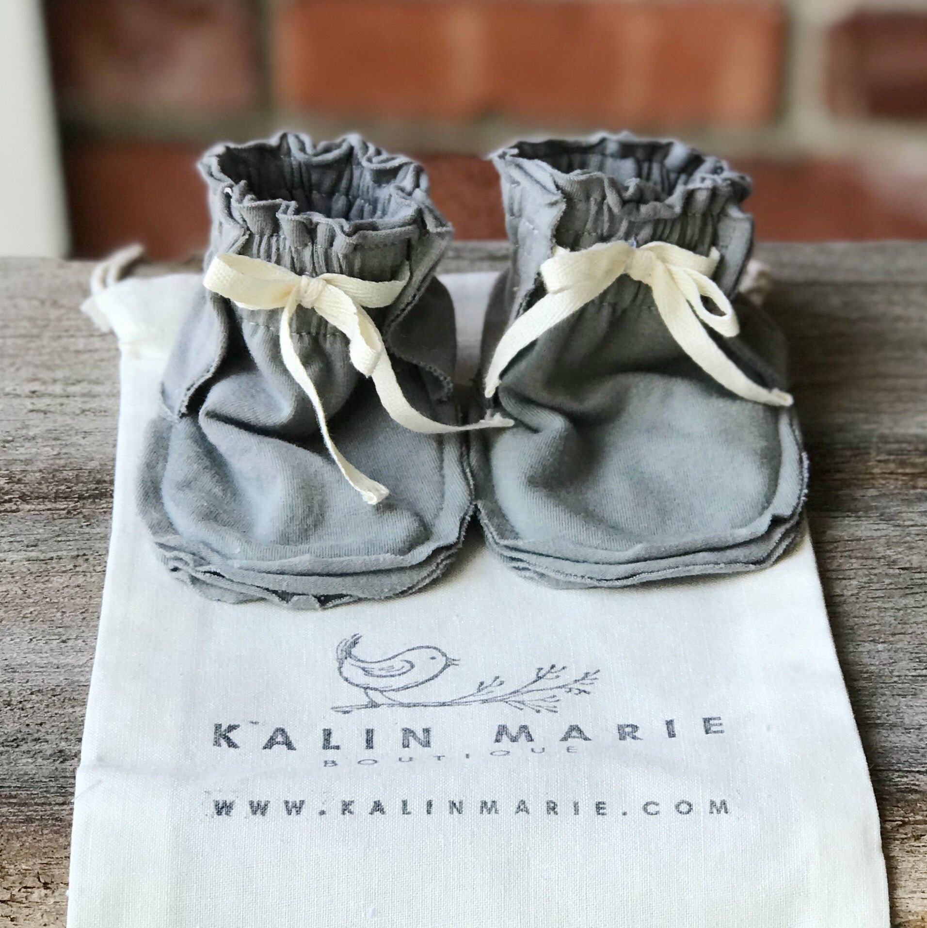 Grayson Cotton Knit Booties