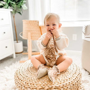 Toddler - Fawn Minky Booties