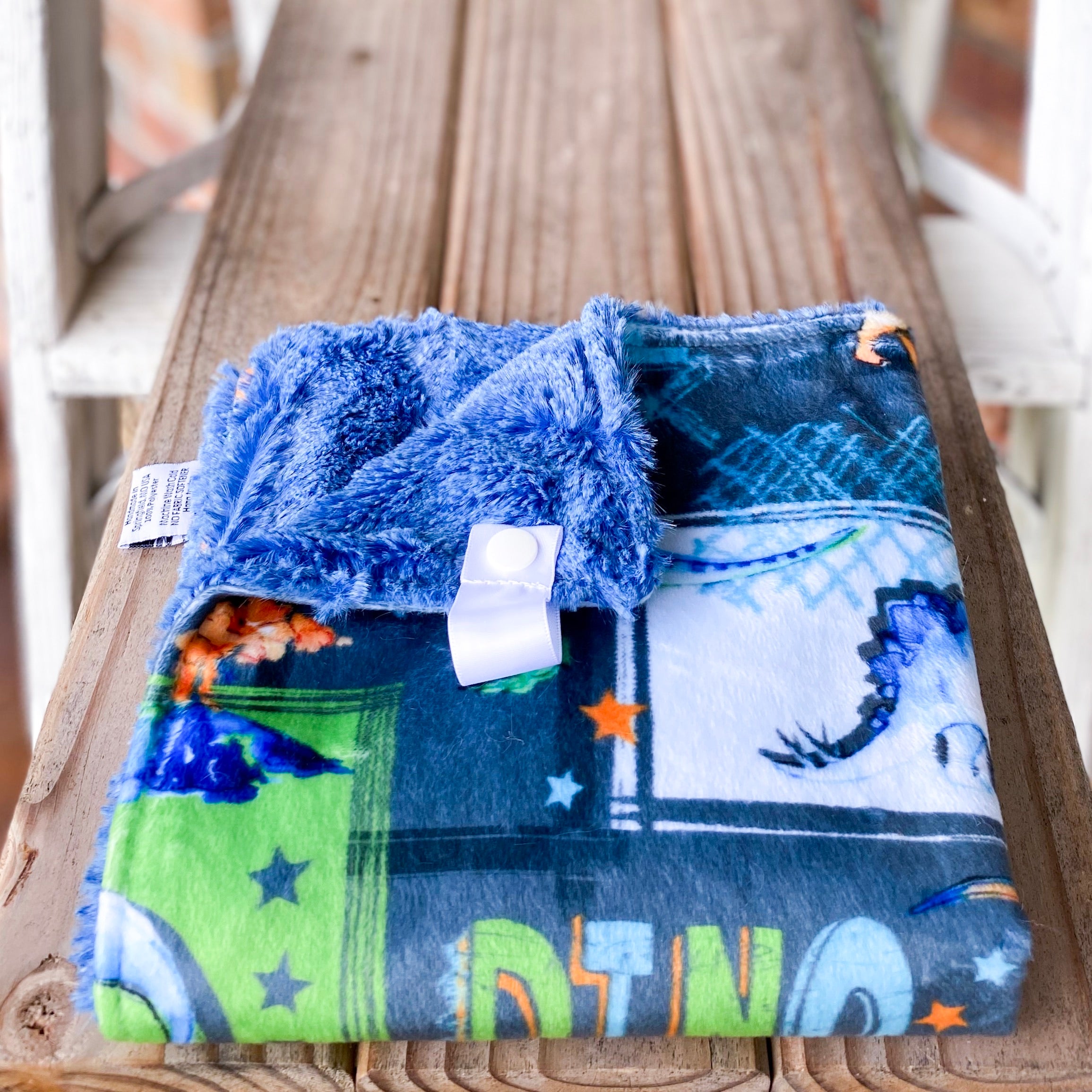 RTS T-Rex Graphite Minky Lovey